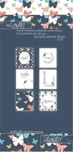 Zakładki magnetyczne - Łaska 6szt - Szaron - Zakładki do książek - miniaturka - grafika 1