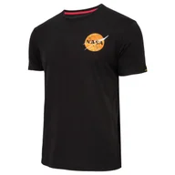 Odzież taktyczna i umundurowanie - Koszulka Alpha Industries NASA Davinci T 136508 03 - Czarna - miniaturka - grafika 1