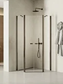 Kabiny prysznicowe - Kabina prysznicowa New Trendy New Soleo 80x80 pięciokątna grafit K-1711 - miniaturka - grafika 1