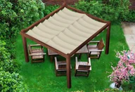 Markizy - Żagiel wodoszczelny rozsuwany 3x5 - Beżowy - miniaturka - grafika 1