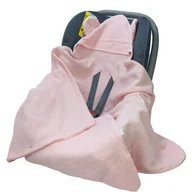 Otulacze - OTULACZ DO FOTELIKA NOSIDEŁKA MUŚLINOWY Z KAPTURKIEM KOCYK Kerstin - miniaturka - grafika 1