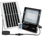 Lampy ogrodowe - Aigostar - LED RGB Ściemnialny naświetlacz solarny LED/100W/3,2V IP66 + pilot - miniaturka - grafika 1