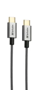 Verbatim Kabel synchronizacyjny i ładujący USB-C na USB-C 200 cm – szary 65054 - Kable komputerowe i do monitorów - miniaturka - grafika 1