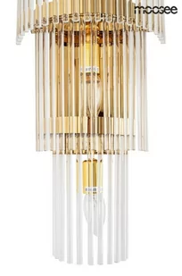 Moosee Estro kinkiet 3x40W złoty/przezroczysty MSE010100266 - Lampy ścienne - miniaturka - grafika 1