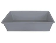 Kuwety dla kotów - Zolux Kuweta 2 50x35x12 kol szary 96641 - miniaturka - grafika 1