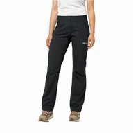 Spodnie sportowe damskie - Damskie spodnie sportowe Jack Wolfskin ACTIVE TRACK PANTS W black - 34 - miniaturka - grafika 1