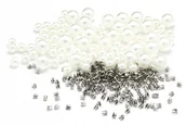 Pasmanteria - Ćwieki perełki do nabijania 200 szt. 10 mm - miniaturka - grafika 1