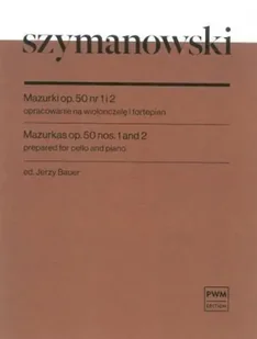 Mazurki op. 50 nr 1 i 2 - Karol Szymanowski - Książki o muzyce - miniaturka - grafika 1