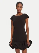 Sukienki - Rinascimento Sukienka koktajlowa CFC0125379003 Czarny Slim Fit - miniaturka - grafika 1