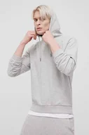 Bluzy męskie - Fila bluza męska kolor szary z kapturem z nadrukiem - miniaturka - grafika 1