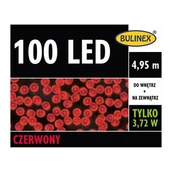 Oświetlenie świąteczne - Lampki choinkowe 100 LED czerwone Bulinex - miniaturka - grafika 1