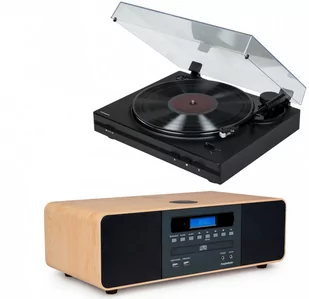 Zestaw Stereo / Cyfrowa Mini Wieża z Gramofonem Thomson Tt350 & Mic202 - Zestawy stereo - miniaturka - grafika 1