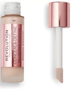 Revolution Makeup Conceal & Define Foundation Podkład kryjący F3 23ml - Podkłady do twarzy - miniaturka - grafika 2