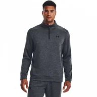 Bluzy sportowe męskie - Męska bluza treningowa UNDER ARMOUR UA Armour Fleece 1/4 Zip - szara - miniaturka - grafika 1
