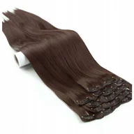 Ozdoby do włosów - Doczepiane włosy clip-in jak naturalne 60cm 6 taśm - miniaturka - grafika 1