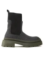 Botki damskie - Jenny Fairy Sztyblety H13096-20 Szary - miniaturka - grafika 1