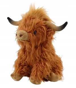 Krowa Pluszak Maskotka Zabawka Dla Dzieci Szkocka Highland Byczek Cow - Maskotki i pluszaki - miniaturka - grafika 1