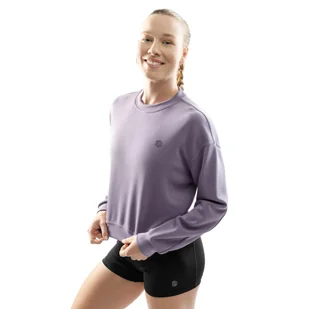 Bluza treningowa crop top dla kobiet Fitness Siroko Zenith - Bluzy sportowe damskie - miniaturka - grafika 1