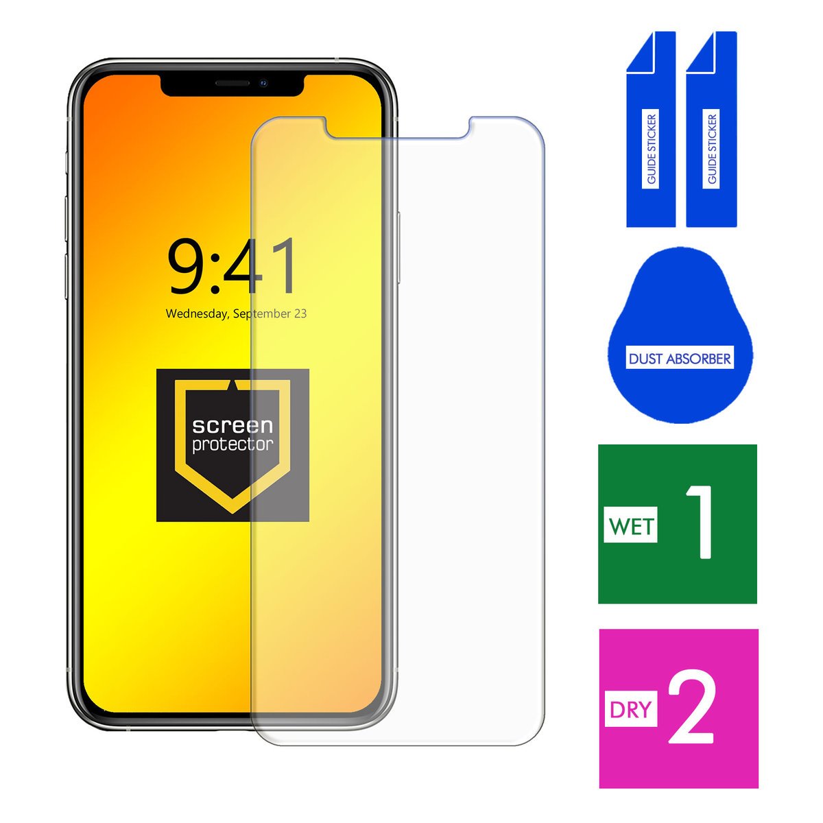 SZKŁO HARTOWANE DO APPLE IPHONE 11 PRO MAX SZYBKA 9H OCHRONNE PANCERNE