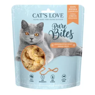 Cats Love Pure Bites krewetki królewskie - przysmaki liofilizowane dla kota 25 g - Przysmaki dla kotów Cats Love Pure Bites krewetki królewskie - przysmaki liofilizowane dla kota 25 g - Przysmaki dla kotów - miniaturka - grafika 1