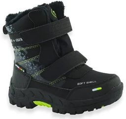 Buty zimowe śniegowce chłopięce American Club HL 102/24 Czarne - Buty dla chłopców - miniaturka - grafika 1
