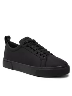 Koszulki i topy damskie - Calvin Klein Sneakersy Low Top Lace Up Nylon HM0HM00342 Czarny - grafika 1