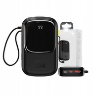 Powerbanki - Powerbank Baseus Baseus Powerbank Z Kablem Lightning 20000mAh USB USB-C QC FCP PD 20W Czarny - miniaturka - grafika 1