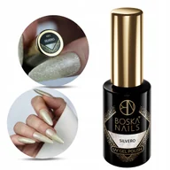 Lakiery hybrydowe - BOSKA NAILS lakier hybrydowy do paznokci manicure Cosmic Glow Silvero #491 - miniaturka - grafika 1