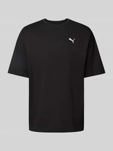 T-shirt o kroju oversized z wyhaftowanym logo - Koszulki męskie - miniaturka - grafika 1