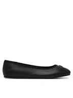 Baleriny - Tommy Hilfiger Baleriny Th Hardware Leather Ballerina FW0FW08654 Czarny - miniaturka - grafika 1