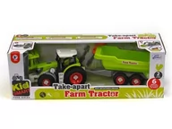Samochody i pojazdy dla dzieci - Adar Traktor do skręcania z przyczepą 487833 - miniaturka - grafika 1