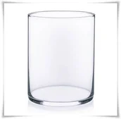 Wazony i flakony - Wazon szklany cylinder H-20 cm D-15 cm zatapiany - miniaturka - grafika 1