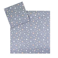 Pościel dla dzieci - Julius Zöllner Pościel dziecięca Jersey 80 x 80 cm + 35 x 40 cm, 2-częściowy zestaw składający się z poszewki na kołdrę i poszewki na poduszkę, 100% bawełna Jersey, z zamkiem błyskawicznym, certyfikat - miniaturka - grafika 1