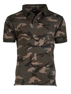 Mil-Tec Koszulka Polo Pikee Woodland - 3XL - Koszulki męskie - miniaturka - grafika 1