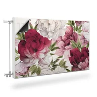 Dekoracje domu - Magnetyczna MASKOWNICA Kaloryfera PIWONIE Kwiaty Natura 80cm x 60cm - miniaturka - grafika 1