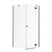 Kabiny prysznicowe - Kabina prysznicowa uchylna 80 x 80 Valence Prawa Iridum - miniaturka - grafika 1