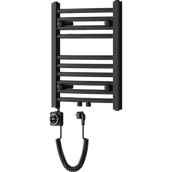 Grzejniki łazienkowe - Mexen Ares grzejnik elektryczny 500 x 400 mm, 300 W, czarny - W102-0500-400-6300-70 - miniaturka - grafika 1