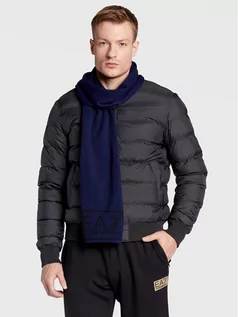 Czapki i chusty sportowe damskie - EA7 Emporio Armani Szal 274902 2F300 00035 Granatowy - grafika 1