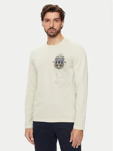 Aeronautica Militare Longsleeve 242TS2300J652 Beżowy Regular Fit - Koszulki męskie - miniaturka - grafika 1