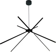 Lampy sufitowe - Maxlight Loftowa LAMPA wisząca SPIDER P0412 metalowa OPRAWA pręty LED 33W 3000K zwis czarny P0412 - miniaturka - grafika 1