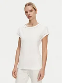 Koszulki i topy damskie - Luisa Spagnoli T-Shirt Brescello 542123 Biały Regular Fit - miniaturka - grafika 1