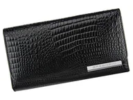 Portfele - Portfel damski skórzany PELLUCCI GF110 Czarny - czarny - miniaturka - grafika 1