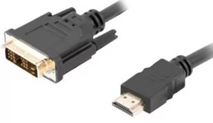 Lanberg lanberg Kabel HDMI M DVI-D M CA-HDDV-10CC-0018-BK 1.8 M czarny - Kable komputerowe i do monitorów - miniaturka - grafika 1