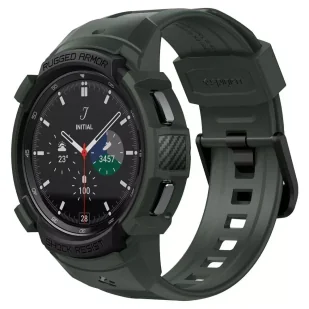 Spigen rugged armor ”pro” galaxy watch 4 classic 46 mm military green - Akcesoria do smartwatchy - miniaturka - grafika 1