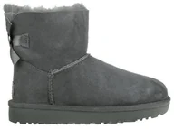 Botki damskie - UGG, Buty damskie, Mini Bailey Bow II, szary, rozmiar 41 - miniaturka - grafika 1