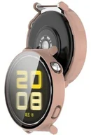 Akcesoria do smartwatchy - Bizon Etui ze szkłem do zegarka Case+Glass Watch do Huawei Watch GT 5 41 mm, różowe - miniaturka - grafika 1