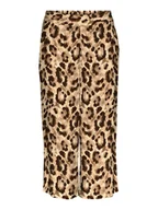 Spodnie damskie - Vero Moda Spodnie w kolorze beżowo-brązowym - miniaturka - grafika 1