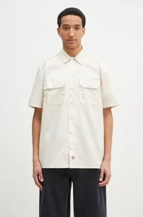 Dickies koszula męska kolor beżowy regular z kołnierzykiem klasycznym - Koszule męskie - miniaturka - grafika 1