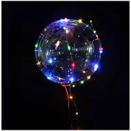 Balony i akcesoria - BALON LED ŚWIECĄCY Z LAMPKAMI I PATYCZKIEM - miniaturka - grafika 1