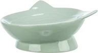 Miski dla kotów - TRIXIE Viviana miska podwyższona dla kota ceramiczna 0.15 l/14 cm - szałwiowa - miniaturka - grafika 1